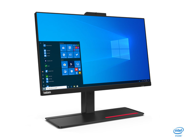 Lenovo ThinkCentre M90a Intel Core i3 60.5 cm (23.8") 1920 x 1080 pixels Touchscreen 4 GB DDR4-SDRAM 500 GB HDD All-in-One PC Windows 10 Pro Wi-Fi 6 (802.11ax) Black 11CD0047CA