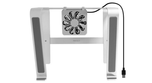 Macally ASTANDFAN notebook stand 43.2 cm (17") Grey ASTANDFAN 701107497754