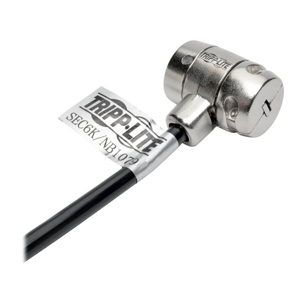 Tripp Lite SEC6K Security Lock for Laptops and Peripherals, Keyed, 6 ft. (1.83 m) Cable SEC6K 037332200525