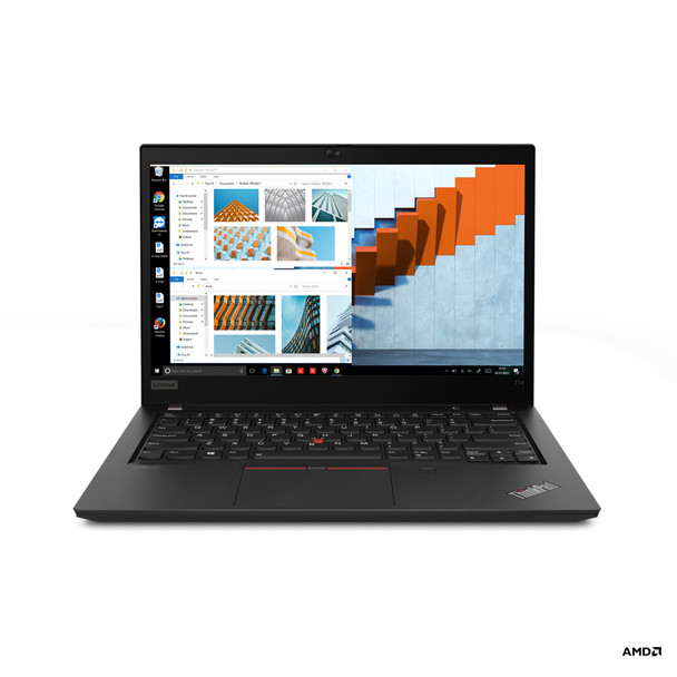 Lenovo ThinkPad T14 Notebook 35.6 cm (14") Full HD AMD Ryzen 5 PRO 8 GB DDR4-SDRAM 256 GB SSD Wi-Fi 6E (802.11ax) Windows 11 Pro Black 20XK0081US 196119872918