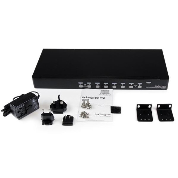 StarTech.com 8 Port 1U Rackmount USB KVM Switch with OSD 40925