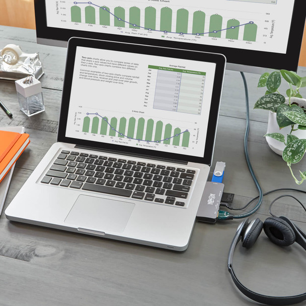 Tripp Lite U442-DOCK15-S USB-C Dock with Removable Clip - For Laptops and Tablets, 4K HDMI, USB-A Hub, 60W PD Charging U442-DOCK15-S 037332251701