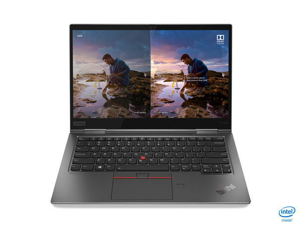 Lenovo ThinkPad X1 Yoga Hybrid (2-in-1) 35.6 cm (14") Touchscreen Full HD Intel Core i5 16 GB LPDDR3-SDRAM 256 GB SSD Wi-Fi 6 (802.11ax) Windows 10 Pro Grey 20UB0013US