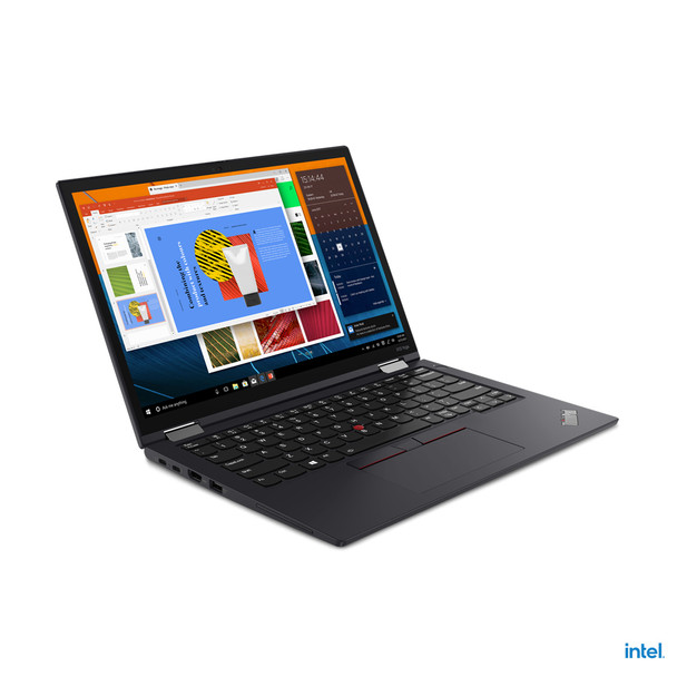 Lenovo ThinkPad X13 Yoga Hybrid (2-in-1) 33.8 cm (13.3") Touchscreen Intel Core i5 16 GB LPDDR4x-SDRAM 512 GB SSD Wi-Fi 6 (802.11ax) Windows 10 Pro Black 20W8002WUS