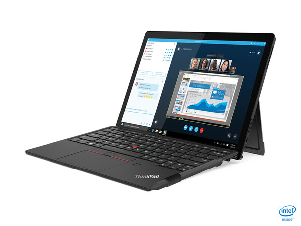 Lenovo ThinkPad X12 Detachable Hybrid (2-in-1) 31.2 cm (12.3") Touchscreen Full HD+ Intel Core i5 8 GB LPDDR4x-SDRAM 256 GB SSD Wi-Fi 6 (802.11ax) Windows 10 Pro Black 20UW000TUS