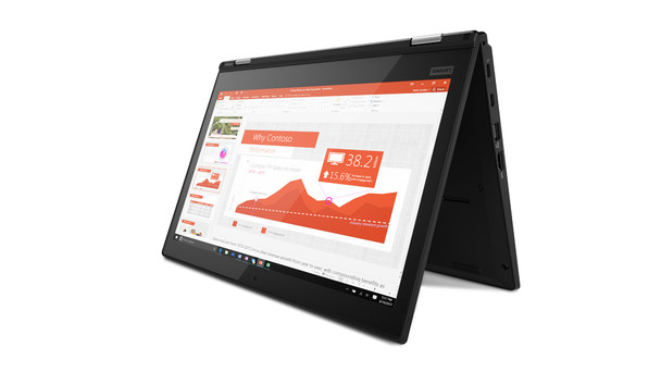 Lenovo ThinkPad L380 Yoga Hybrid (2-in-1) 33.8 cm (13.3") Touchscreen Full HD Intel Core i5 8 GB DDR4-SDRAM 256 GB SSD Wi-Fi 5 (802.11ac) Windows 10 Pro Black 20M7000LCA 192158853468