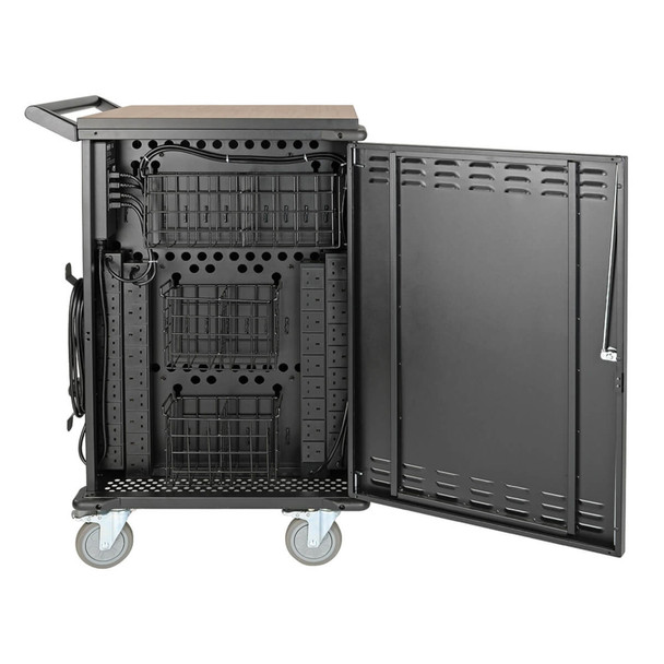 Tripp Lite CSCXB36AC Multi-Device Charging Cart, 36 AC Outlets, Chromebooks and Laptops, 230V, BS 1363, Black CSCXB36AC 037332207098