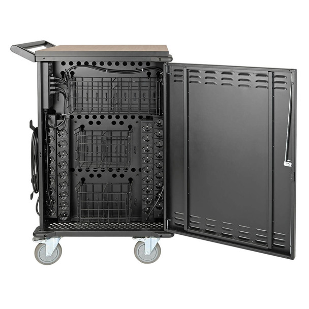 Tripp Lite CSCXS36AC Multi-Device Charging Cart, 36 AC Outlets, Chromebooks and Laptops, 230V, Schuko Black CSCXS36AC 037332207081