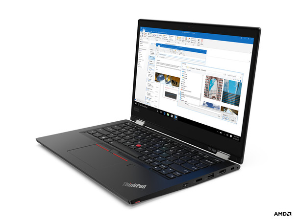 Lenovo ThinkPad L13 Yoga Hybrid (2-in-1) 33.8 cm (13.3") Touchscreen Full HD AMD Ryzen 7 PRO 16 GB DDR4-SDRAM 512 GB SSD Wi-Fi 6 (802.11ax) Windows 10 Pro Black 21AD0029US
