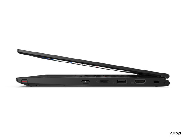 Lenovo ThinkPad L13 Yoga Hybrid (2-in-1) 33.8 cm (13.3") Touchscreen Full HD AMD Ryzen 5 PRO 8 GB DDR4-SDRAM 256 GB SSD Wi-Fi 6 (802.11ax) Windows 10 Pro Black 21AD0027CA