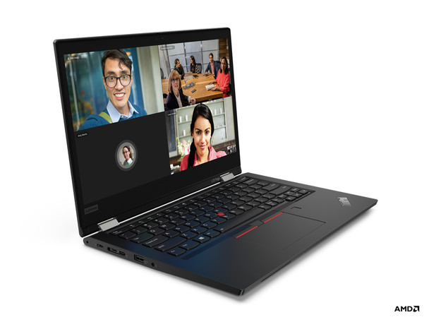 Lenovo ThinkPad L13 Yoga Hybrid (2-in-1) 33.8 cm (13.3") Touchscreen Full HD AMD Ryzen 5 PRO 8 GB DDR4-SDRAM 256 GB SSD Wi-Fi 6 (802.11ax) Windows 10 Pro Black 21AD0027CA