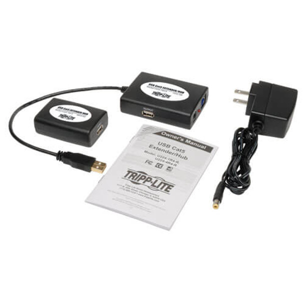 Tripp Lite 4-Port USB 2.0 Hi-Speed USB over Cat5 Hub with 3 Local Ports and 1 Remote Port U224-1R4-R 037332146694