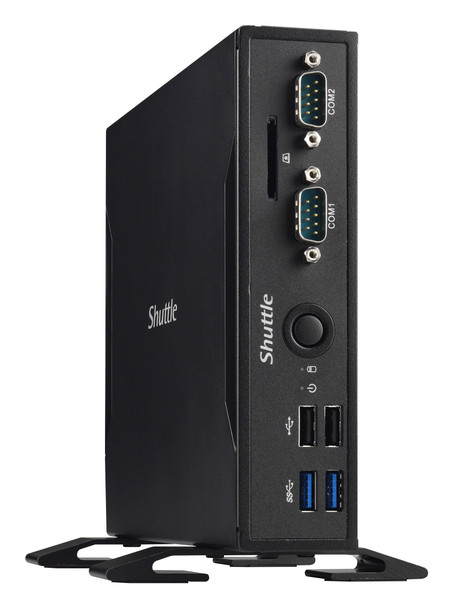 Shuttle XPС slim DS77U5 PC/workstation barebone 1.3L sized PC Black Intel SoC BGA 1356 i5-7200U 2.5 GHz DS77U5 887993001173