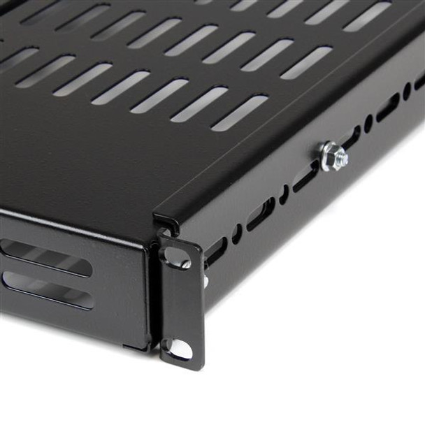 StarTech.com 1U Adjustable Mounting Depth Vented Rack Mount Shelf - 175lbs / 80kg 41119