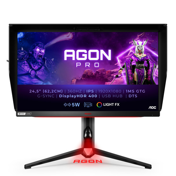 AOC AG254FG computer monitor 62.2 cm (24.5") 1920 x 1080 pixels Full HD LED Black, Red AG254FG 685417727483