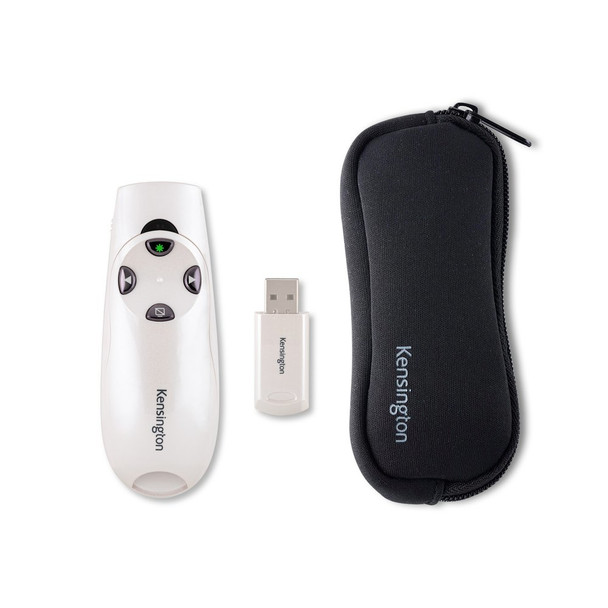 Kensington Presenter Expert wireless presenter RF Pearl, White 75771 085896757719