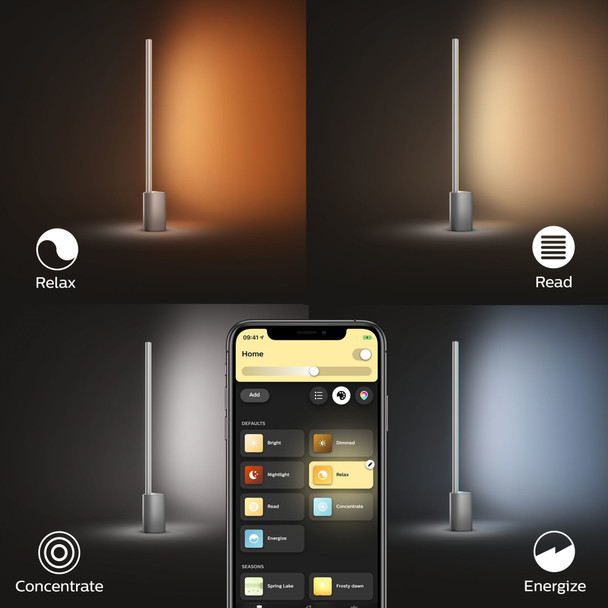 Philips Hue White and colour ambience 4080148U9 Smart table lamp 10 W Aluminium Bluetooth 4080148U9 046677803117