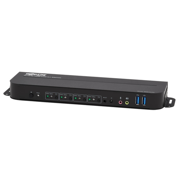 Tripp Lite B005-HUA4 4-Port HDMI/USB KVM Switch - 4K 60 Hz, HDR, HDCP 2.2, IR, USB Sharing B005-HUA4 037332254900