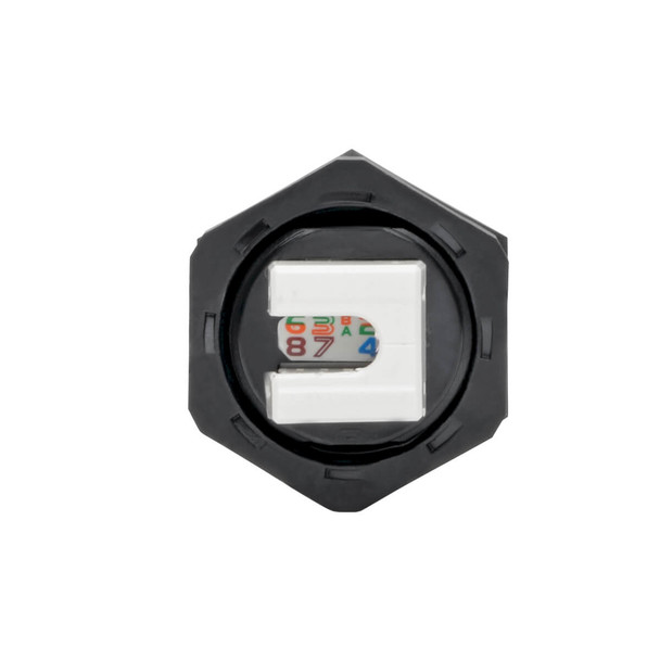 Tripp Lite N206-KJ01-IND Keystone Jack Cat6/Cat5e, RJ45, Shielded, Dust Cap, Industrial - 110 Punch Down, IP68, TAA N206-KJ01-IND 037332206190