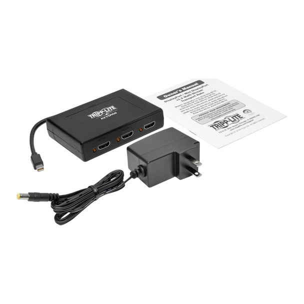 Tripp Lite 3-Port Mini DisplayPort 1.2 to HDMI Multi-Stream Transport (MST) Hub, 3840 x 2160 (4K x 2K) UHD B155-003-HD-V2 037332192998