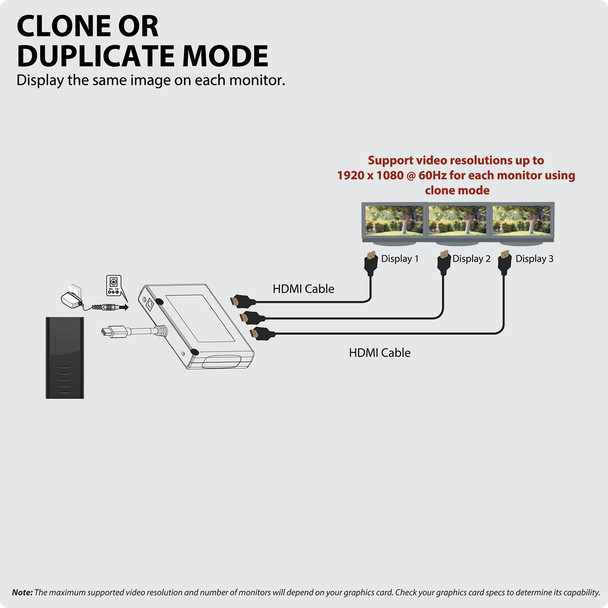 Tripp Lite 3-Port Mini DisplayPort 1.2 to HDMI Multi-Stream Transport (MST) Hub, 3840 x 2160 (4K x 2K) UHD B155-003-HD-V2 037332192998