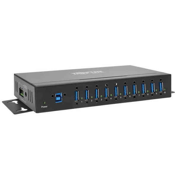 Tripp Lite U360-010-IND 10-Port Industrial-Grade USB 3.0 SuperSpeed Hub - 20 kV ESD Immunity, Metal Housing, Mountable U360-010-IND 037332231246
