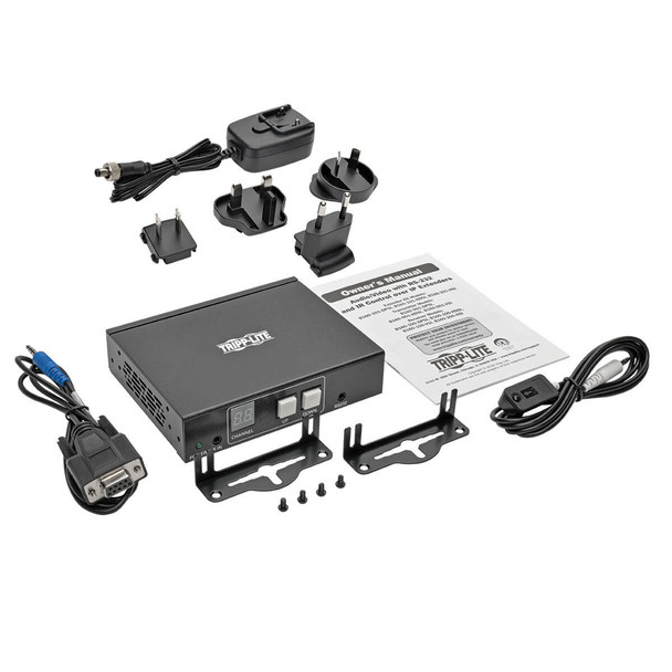 Tripp Lite B160-100-VSI VGA Audio + Video over IP Extender Receiver over Cat5/Cat6, RS-232 Serial and IR Control, 1920 x 1440, 328 ft. (100 m), TAA B160-100-VSI 037332196750