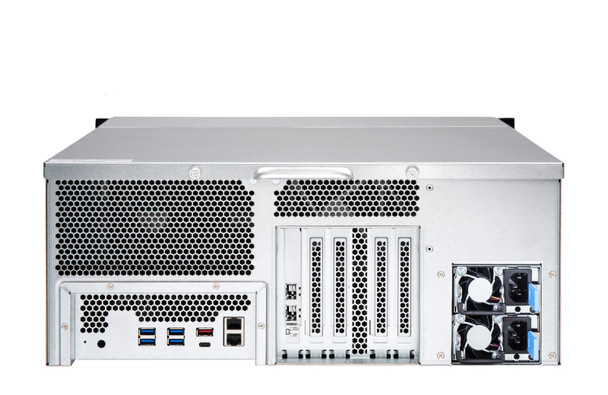 QNAP TS-h2477XU-RP NAS Rack (4U) Ethernet LAN Black 3700X TS-H2477XU-RP-3700X-32G-US 885022021642