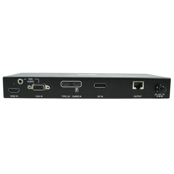 Tripp Lite B320-4X1-MHE-K 4-Port Presentation Switch Kit, 4K 60 Hz (4:4:4) HDMI, DP, USB-C and VGA to HDMI over Cat6 Extender, 125 ft., TAA B320-4X1-MHE-K 037332255150