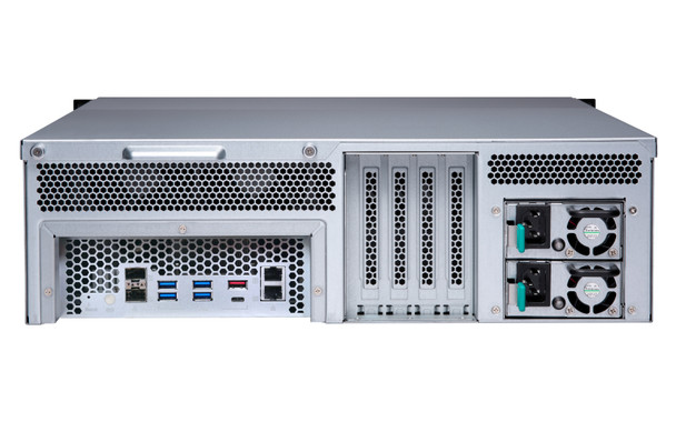 QNAP TS-1677XU-RP NAS Rack (3U) Ethernet LAN Black 2700 TS-1677XU-RP-2700-16G-US 885022015627
