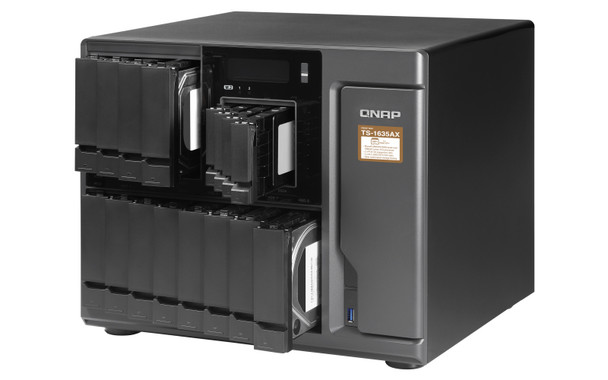 QNAP TS-1635AX NAS Desktop Ethernet LAN Black TS-1635AX-8G-US 885022015344