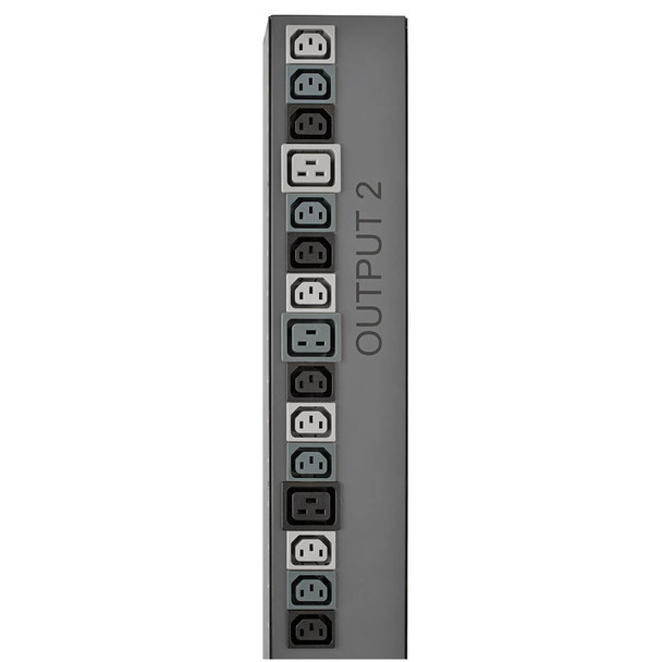 Tripp Lite 17.3kW 3-Phase Vertical PDU Strip, 208V Outlets (42 C13 & 12 C19), 0U Rack-Mount, Accessory for Select ATS PDUs PDU3V602D354A 037332192486