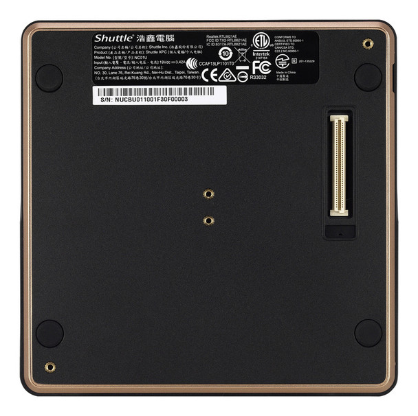 Shuttle NCO1U3 0.6L sized PC Black BGA 1168 i3-5005U 2 GHz NC01U3 887993000527