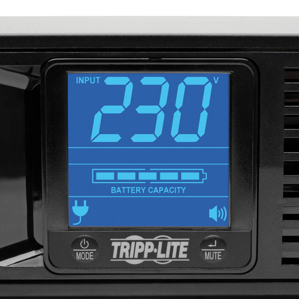 Tripp Lite SMX1500LCD 1500VA 900W Line-Interactive UPS - 8 C13 Outlets, AVR, 230V, 50/60 Hz, USB, DB9, LCD, 2U Rack/Tower SMX1500LCD 037332126078