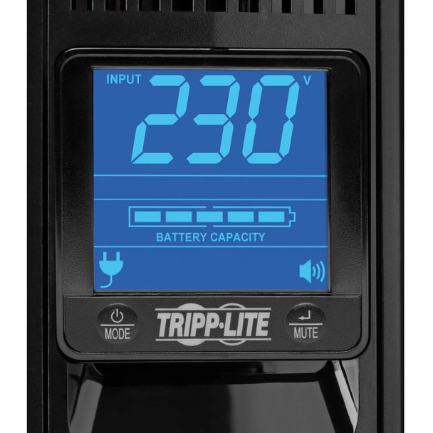 Tripp Lite SMX1500LCD 1500VA 900W Line-Interactive UPS - 8 C13 Outlets, AVR, 230V, 50/60 Hz, USB, DB9, LCD, 2U Rack/Tower SMX1500LCD 037332126078