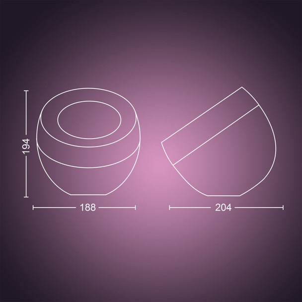 Philips Hue White and colour ambience 046677577179 smart lighting Smart table lamp Brass, Copper Bluetooth/Zigbee 577171 046677577179