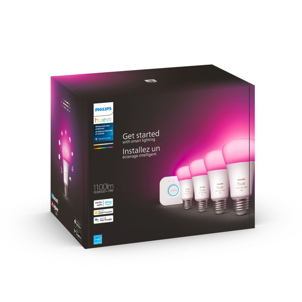 Philips Hue White and colour ambience 046677563301 smart lighting Smart lighting kit 10.5 W Bluetooth/Zigbee 563304 046677563301