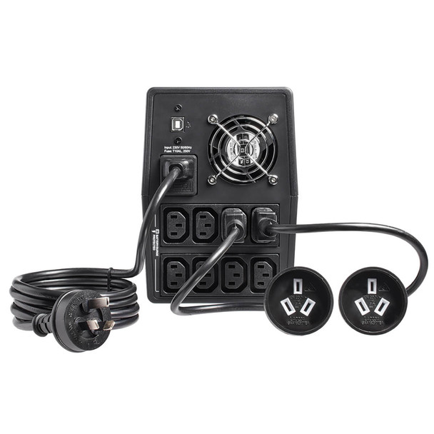 Tripp Lite OMNIVSX1500A 1500VA 900W 230V Line-Interactive UPS - 8 C13 Outlets, 2 Australian Outlet Adapters, LCD, USB, Tower OMNIVSX1500A 037332255242