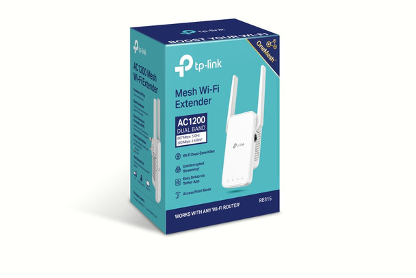 TP-Link AC1200 Mesh Wi-Fi Range Extender RE315 840030701498