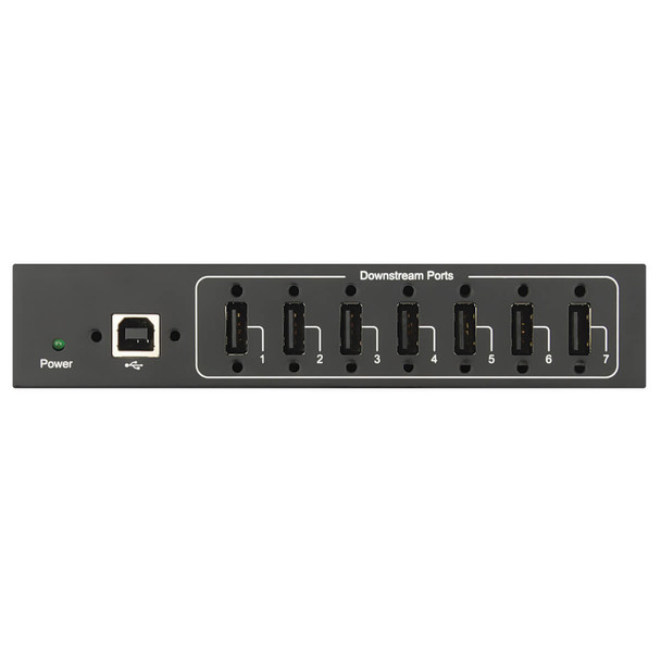 Tripp Lite U223-007-IND-1 7-Port Industrial-Grade USB 2.0 Hub - 15 kV ESD Immunity, Metal Housing, Wall/DIN Mountable U223-007-IND-1 037332253033