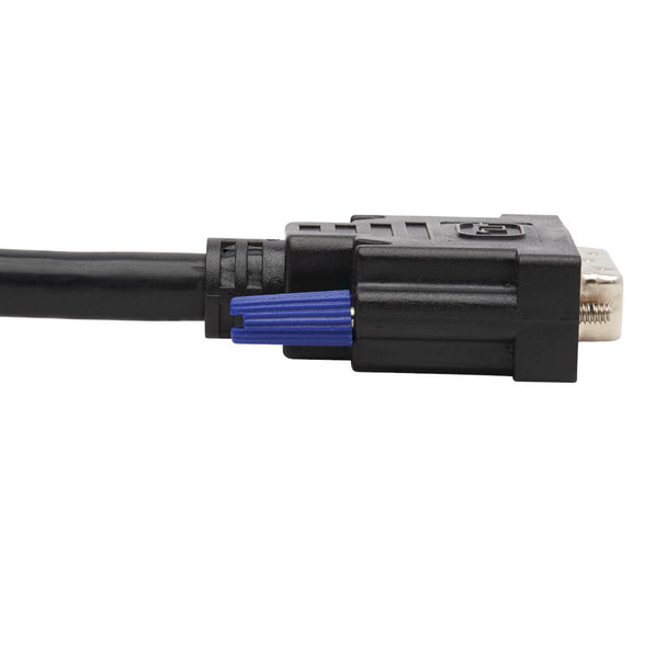 Tripp Lite Dual DVI KVM Cable Kit - DVI, USB, 3.5 mm Audio (3xM/3xM) + DVI (M/M), 10 ft. (3.05 m) P784-010-DV 037332242334