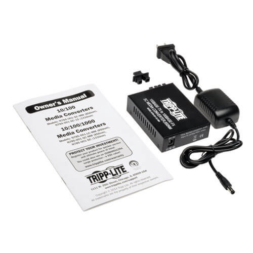 Tripp Lite 10/100 SC Multimode Media Converter, 550M, 850nm N784-001-SC-MM 037332183934