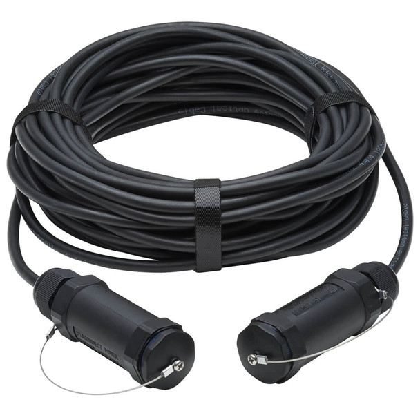 Tripp Lite P568FA-100M-WR High-Speed Armored HDMI Fiber Active Optical Cable (AOC) with Hooded Connectors - 4K @ 60 Hz, HDR, IP68, M/M, Black, 100 m P568FA-100M-WR 037332261496