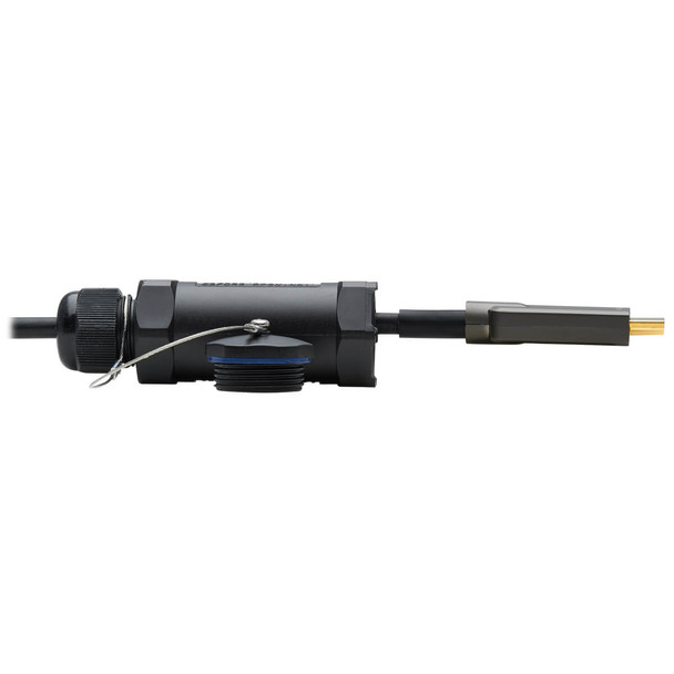 Tripp Lite P568FA-70M-WR High-Speed Armored HDMI Fiber Active Optical Cable (AOC) with Hooded Connectors - 4K @ 60 Hz, HDR, IP68, M/M, Black, 70 m P568FA-70M-WR 037332261489