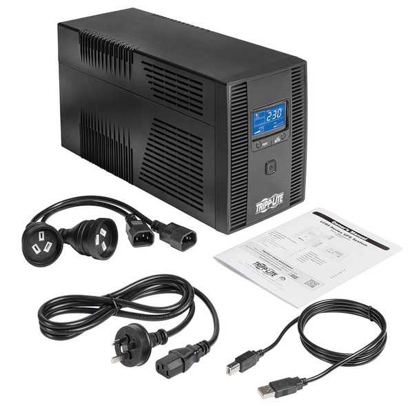 Tripp Lite SMX1500LCDTA 1500VA 900W 230V Line-Interactive UPS - 8 C13 Outlets, 2 Australian Outlet Adapters, LCD, USB, Tower SMX1500LCDTA 037332255181