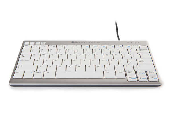 BakkerElkhuizen UltraBoard 950 keyboard USB QWERTY US International Silver, White BNEU950US 8719274671893