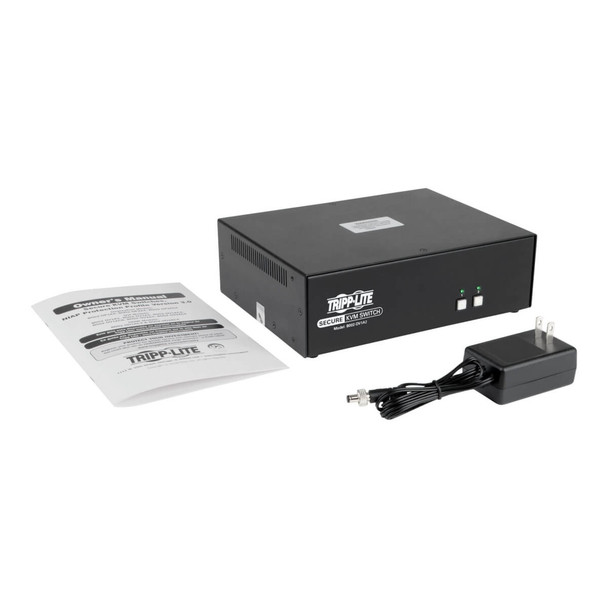 Tripp Lite Secure KVM Switch, DVI to DVI - 2-Port, NIAP PP3.0 Certified, Audio, Single Monitor, TAA B002-DV1A2 037332221834