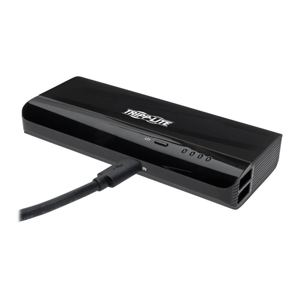 Tripp Lite UPB-12K0-S2X2U Portable Charger - 2x USB-A, 12,000mAh Power Bank, Lithium-Ion, Auto Sensing, Black UPB-12K0-S2X2U 037332203939