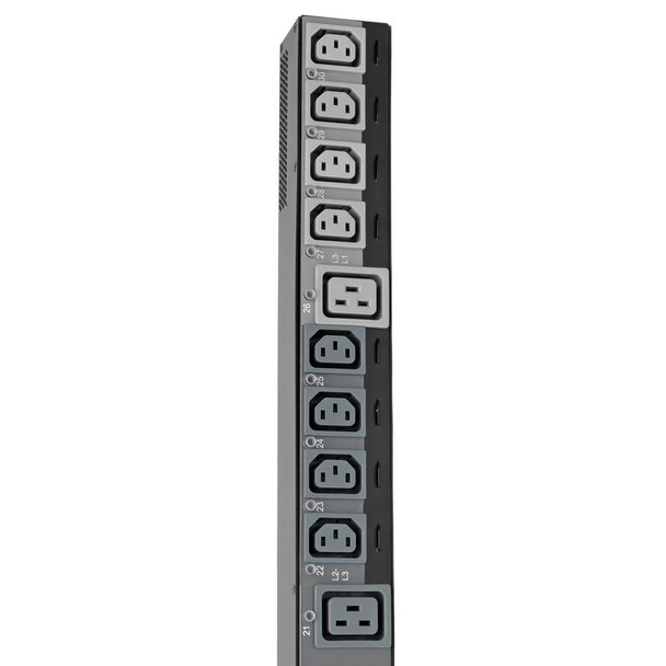 Tripp Lite PDU3EVSR10H50 power distribution unit (PDU) 30 AC outlet(s) 0U Black, Grey PDU3EVSR10H50 037332209450
