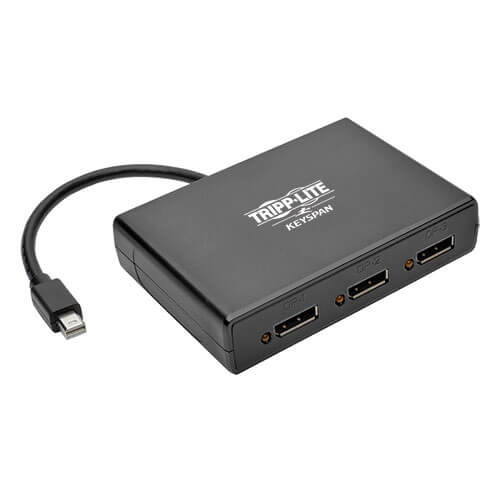 Tripp Lite 3-Port Mini DisplayPort 1.2 to DisplayPort Multi-Stream Transport (MST) Hub, 3840 x 2160 (4K x 2K) UHD B155-003-DP-V2 037332192981